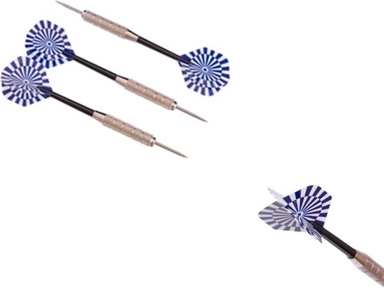 3x Dartpijl - 3 stuks staal dartpijlen incl. darts shafts en opbergdoos- 16CM 20gram - darten - darts van Shot! — afbeelding 3