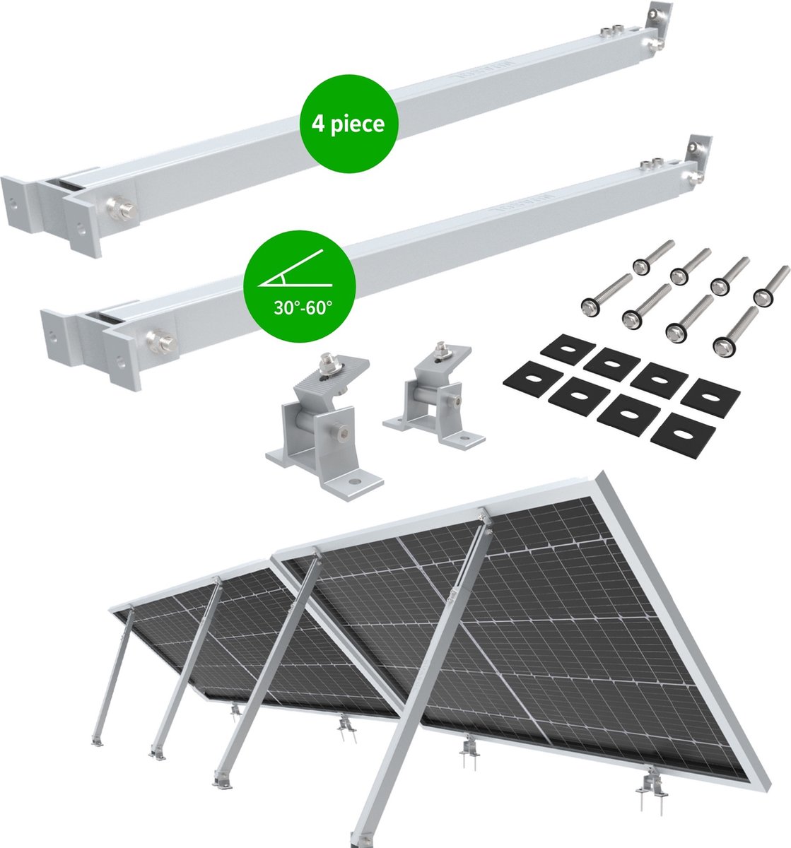 Nuasol Verhoogde ondersteuning voor zonnepanelen balkon PV-gevel plat dak