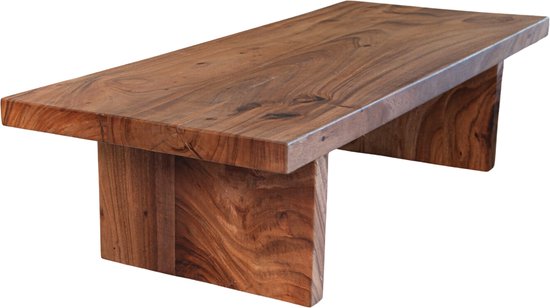 Tafels - salontafel Jamie - duurzaam mangohout - handgemaakt - hoogte 35 cm.