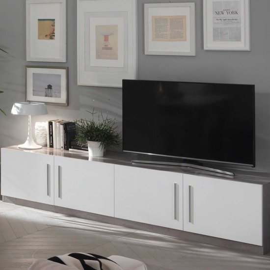 Alcos- TV Meubel Tv-meubel Greta - 208cm - Wit