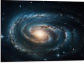 Dibond - Galaxy - Sterren - Kleuren - 80x60 cm Foto op Aluminium (Met Ophangsysteem)