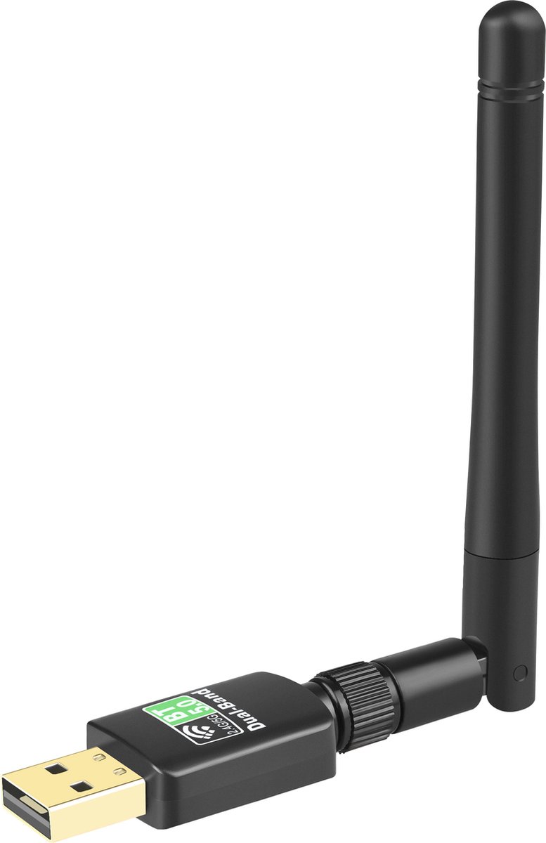 EDUP - WiFi en Bluetooth Adapter - WiFi en Bluetooth Dongle - Ultrasnelle 600 Mbps WiFi en Bluetooth 5.0 Connectiviteit