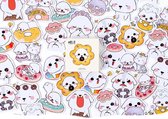 Schattige Kawaii Honden Cartoon Stickers - Set van 45 - Planner Agenda Stickers - Scrapbookdecoraties - Bujo Stickers - Geschikt voor Volwassenen en Kinderen