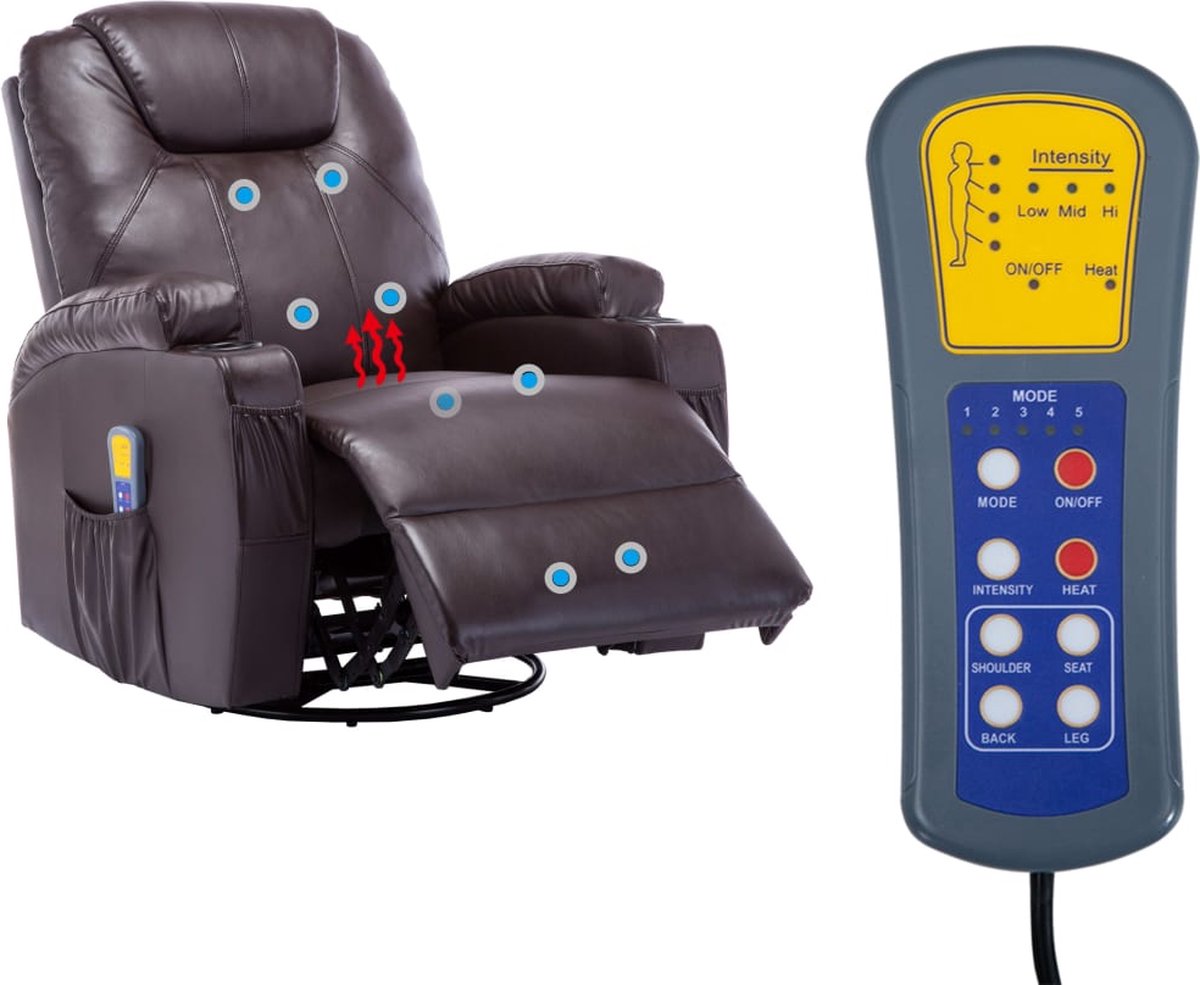 Living Store Elektrische Schommelstoel met Massage en - afbeelding 3