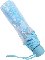 1 x Parasol Pliant Transparent, Parapluie Princesse Mode, Compact, Auvent Transparent Fleur de Cerisier, Quatre Couleurs