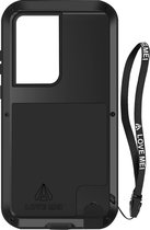 Samsung S23 Ultra Volledige Cover Case (Anti-val, regen, sneeuw) LOVEMEI - Zwart