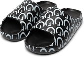 Gareth & Lucas The Seventy-Four Slippers - Badslippers Heren en Dames - Maat 39 - EVA Badslippers - Zwart