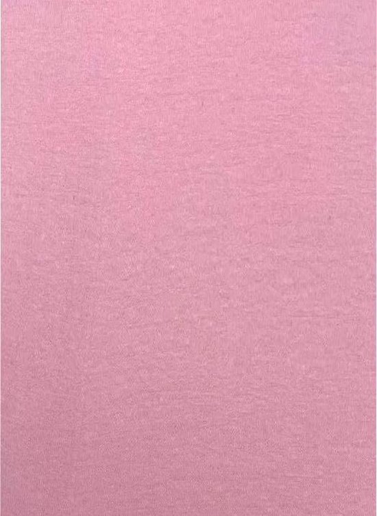 Hoeslaken Jersey stretch Roze 60/70 x 120/140 +15 cm ledikant bedje - 100% Katoen