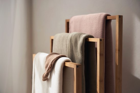 Jollein - Deken Wieg 75x100cm - Wiegdeken, Wiegdekentje, Dekentje Baby - Basic Knit - Basic Knit - Wild Rose/Fleece van Jollein — afbeelding 4