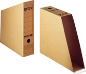 Tijdschriftenhouders Premium 6083 - FSC gerecycled karton - rug 78 mm - bruin - 10 stuks