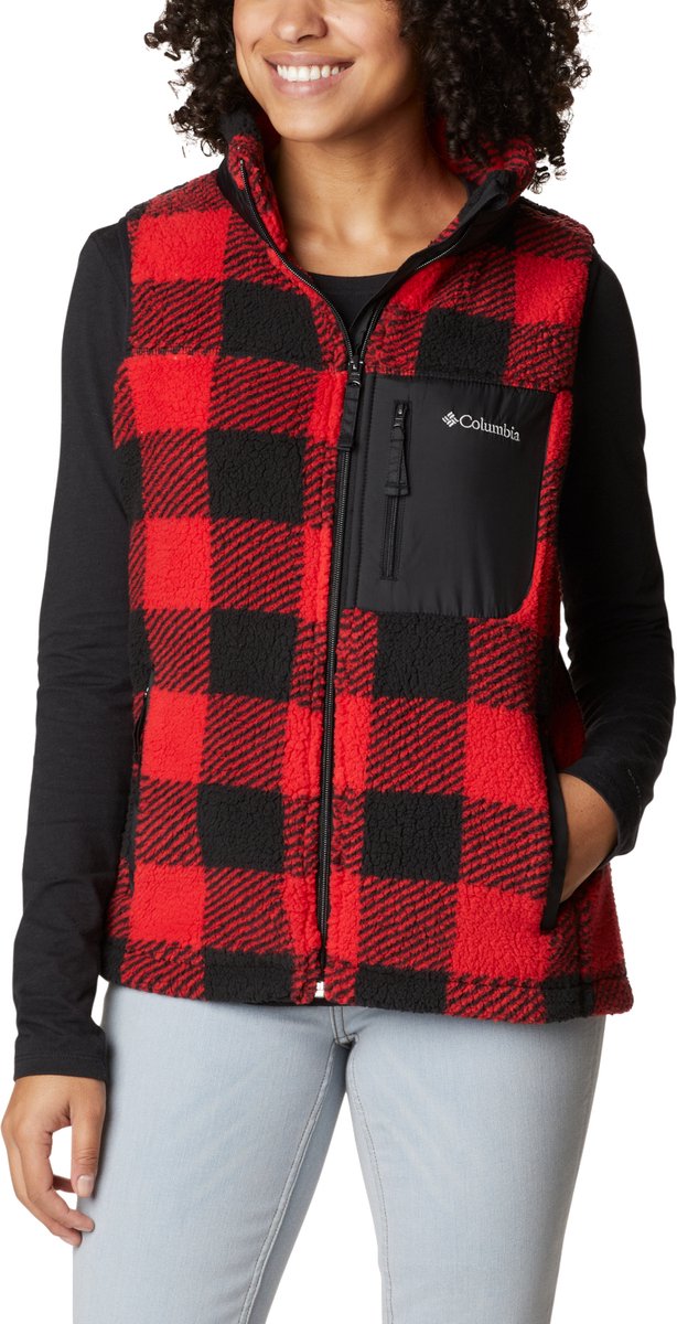 Columbia West Bend Vest 1939914658 Vrouwen Mouwloos Rood