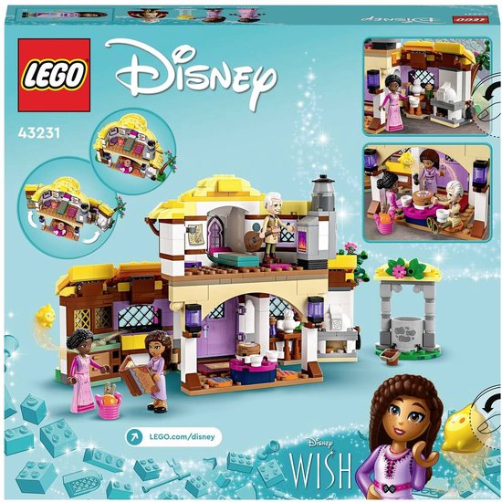 LEGO® Disney Wish 43231 La Chaumière d'Asha, Maison de Poupées