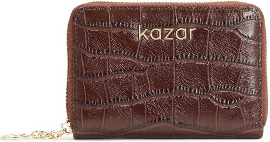 Sleek women's wallet in embossed leather
