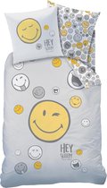 Smiley World Hey Dekbedovertrek - Eenpersoons - 140 x 200 cm - Multi