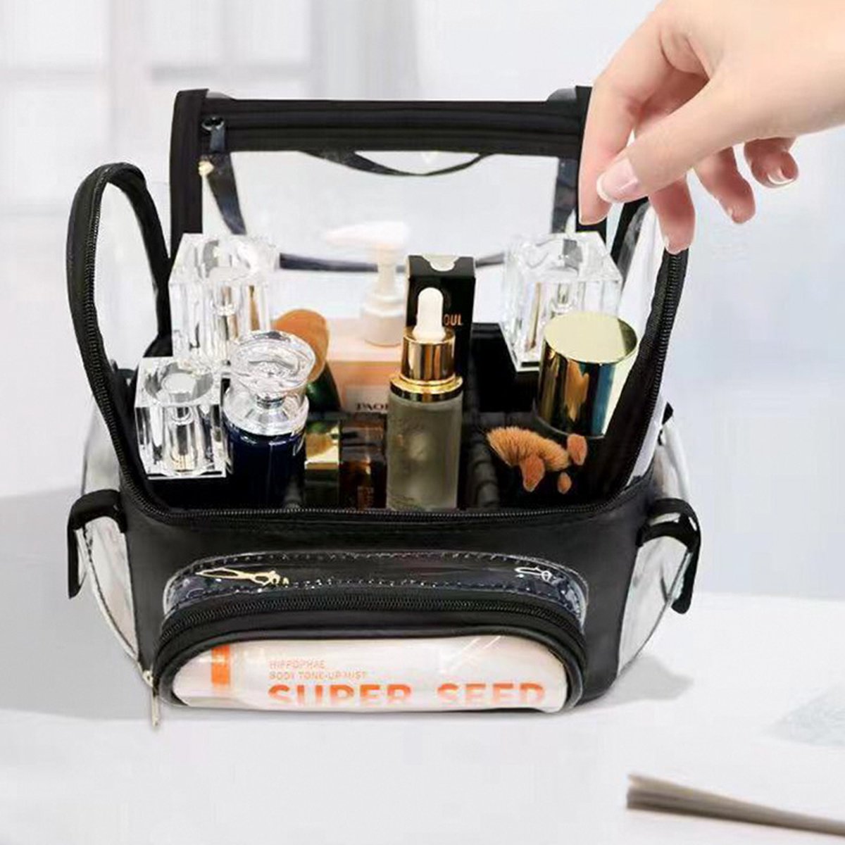 Guardian Beauty Make-up Tas - Met Draagriem - 2023 Model - Zwart Kleur