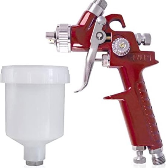 Pistolet à Peinture HVLP à Gravité Avec Buse 1.4 1.7 2.0 Mm - Pour Automobile, Meubles, Entrée Air G1/4 | Kit Complet Avec Accessoires