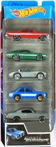 Hot Wheels - Speelgoed auto - Set 5 diverse speelgoedauto's