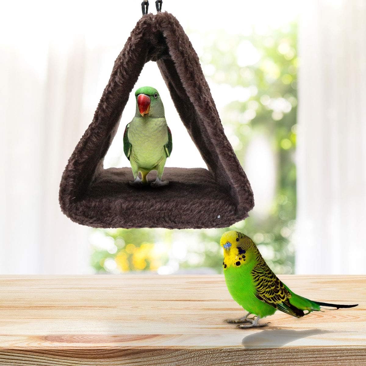 Oiseau Perroquet Nid Chaud Maison Oiseau Hiver Suspendu Hamac Avec Trou