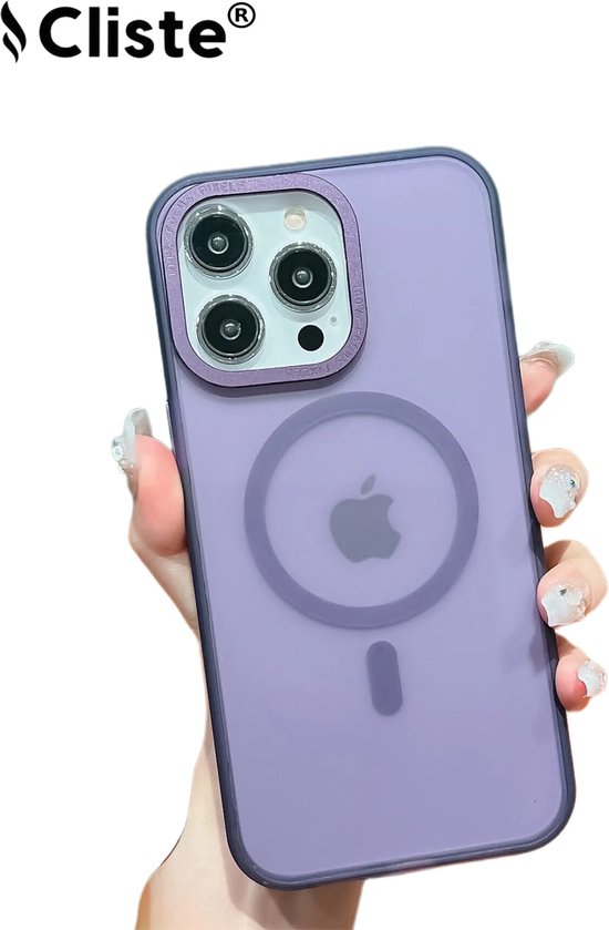 Coque Magnétique Cliste iPhone 15 Pro Max - Violet - Magsafe - Coque  Aimantée Avec