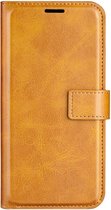 Casecentive Étui portefeuille en cuir avec fermeture iPhone 15 Pro beige