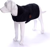 Dogs&Co Honden Winterjas Zwart Quilt Maat XXL Ruglengte 50 Borstomvang 65-70cm