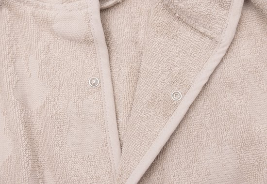 Jollein x Nijntje - Baby Badjas Badstof 3-4 Jaar - Badjas Kinderen met Capuchon - Miffy Jacquard - Nougat van Jollein — afbeelding 4
