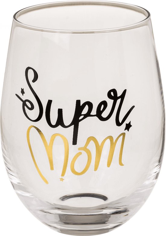 Leuke glazen 'Super mom' & 'Daddy cool' - Cadeau voor je ouders - Leuke verpakking - Cadeau idee van Cadeaus. — afbeelding 4