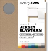 schlafgut Boxspring Easy Jersey Elasthan Hoeslaken XL - 180x200 - 200x220 128 Grey Mid