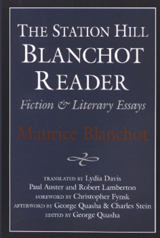 The Station Hill Blanchot Reader