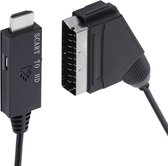 Câble convertisseur vidéo - Péritel vers HDMI - 720p/1080p@60Hz - 1,5 m - Zwart