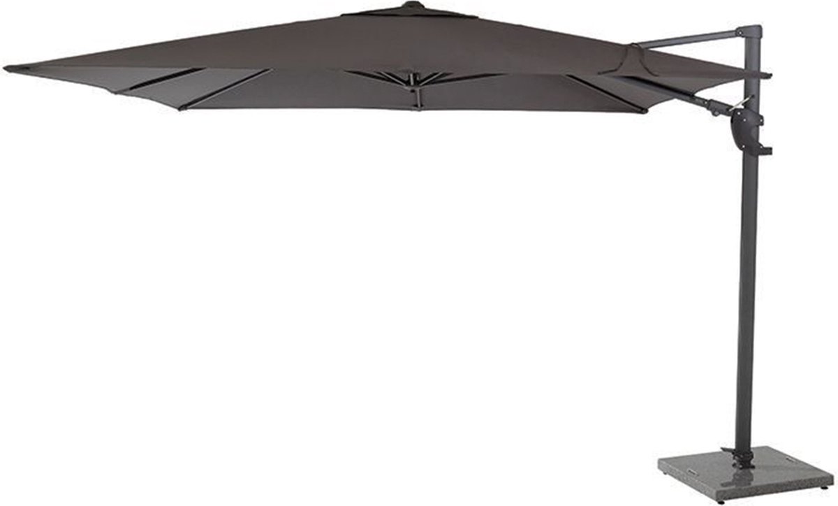 4 Seasons Outdoor Parasol Horizon Premium 300 x 300 cm in Antraciet color, brand 4-Seasons Outdoor.