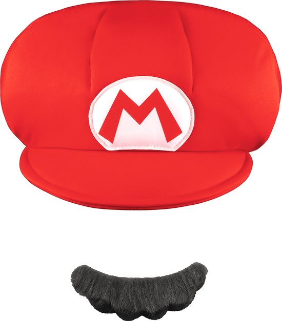 DÉGUISEMENT - Casquette et moustache de Mario pour enfants