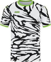 JAKO Shirt Animal Korte Mouwen Wit-Zwart-Fluogroen Maat XXL