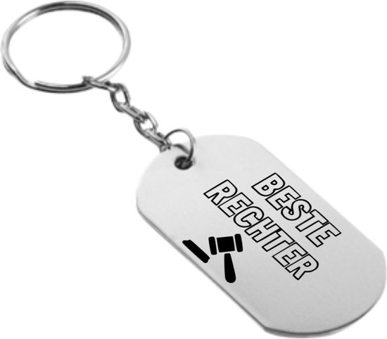 Akyol - porte-clés du meilleur juge - Avocat - amis de la famille - cadeau - 54 x 29mm