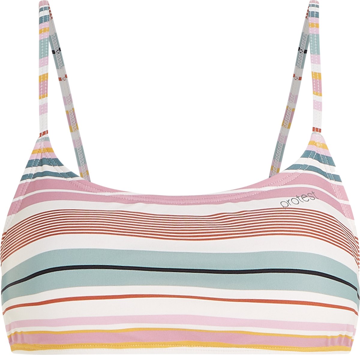 Protest Mixscylla – Bralette bikini top Dames – Verstelbare bandjes – Mix & Match Duskrose