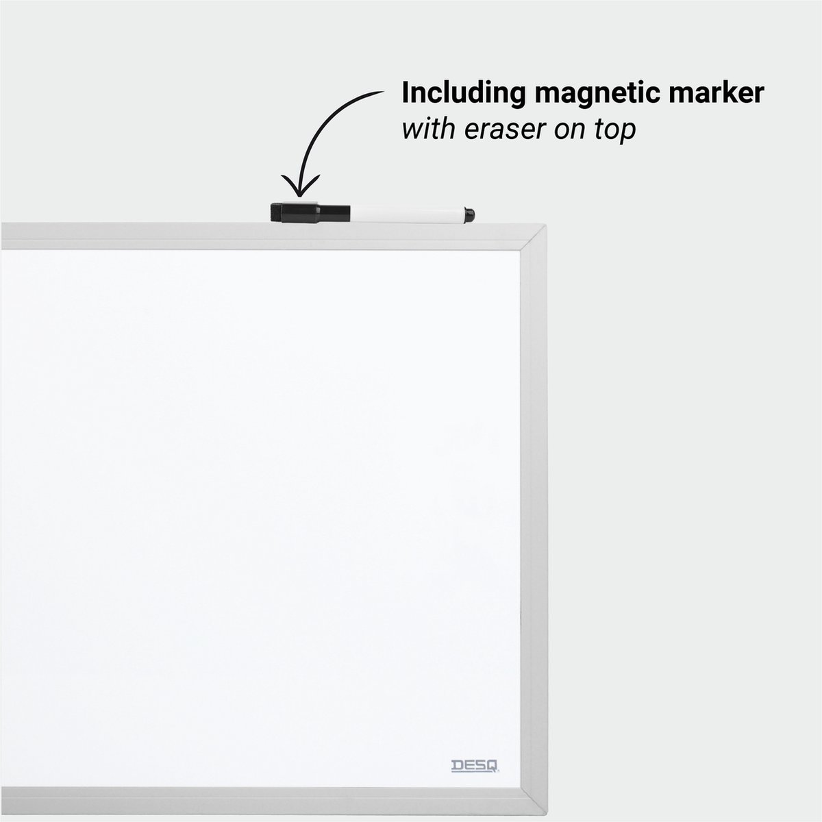 DESQ Whiteboard - Magnetisch - Inclusief montage set thumbnail 3
