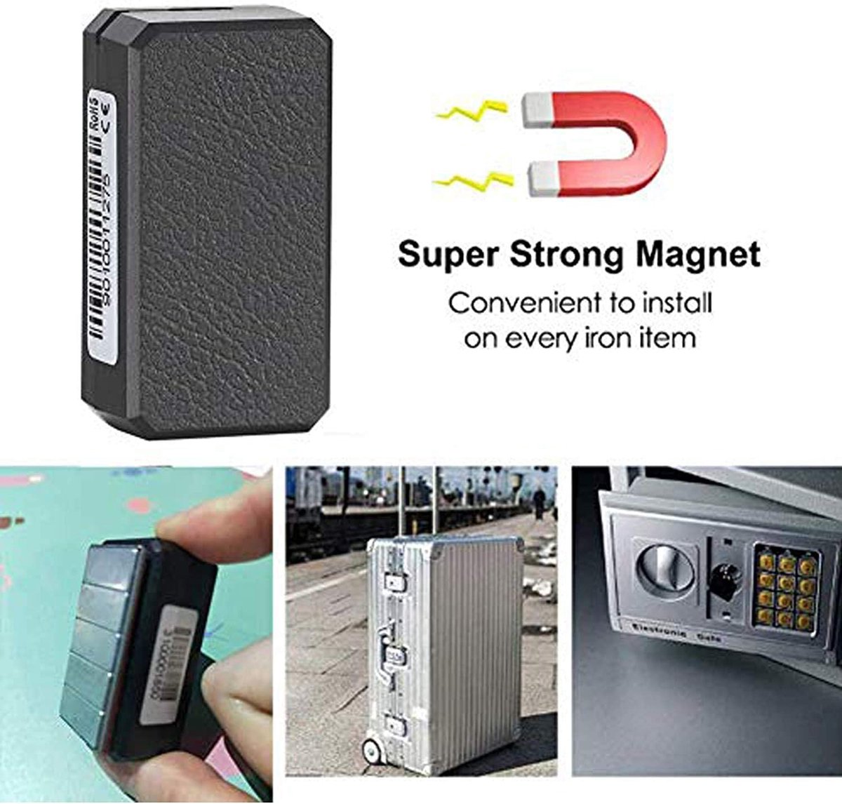 【Geupdate Versie 】TKMARS Mini GPS tracker Zonder Abonnement Real