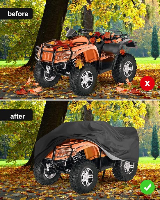 Housse De Protection Imperméable Et Anti-UV Pour Quad - Tissu Oxford Renforcé - Plusieurs Tailles