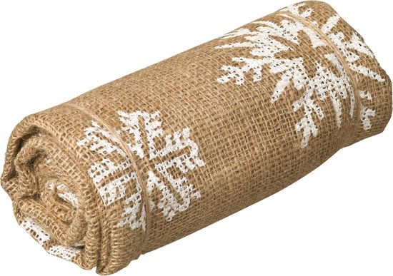 Couverture Nature jute - 4x - H100 x P75 cm - naturel - motif hivernal - housse de protection végétale antigel