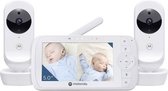 Motorola Nursery VM35-2 – Babyfoon met 5-Inch Gesplitst Scherm en 2 Camera’s – Nachtvisie – Ingebouwde microfoon