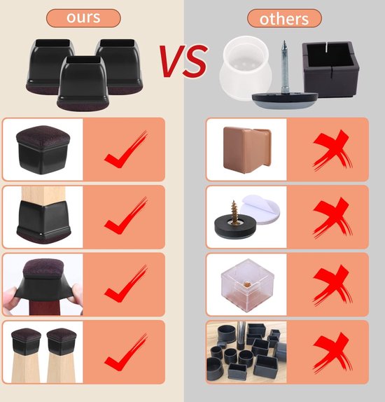 Yurosiay 16 stuks stoelsokken, gebreid, schattig, kat, meubelsokken, anti- kras, anti-geluid, stoelpootsokken, elastische antislip sokken voor stoelpoten, stoelpootbeschermers, vloerbescherming