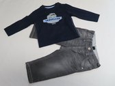 Ensemble - Garçons - Marine /gris - Jeans - 6 mois 68