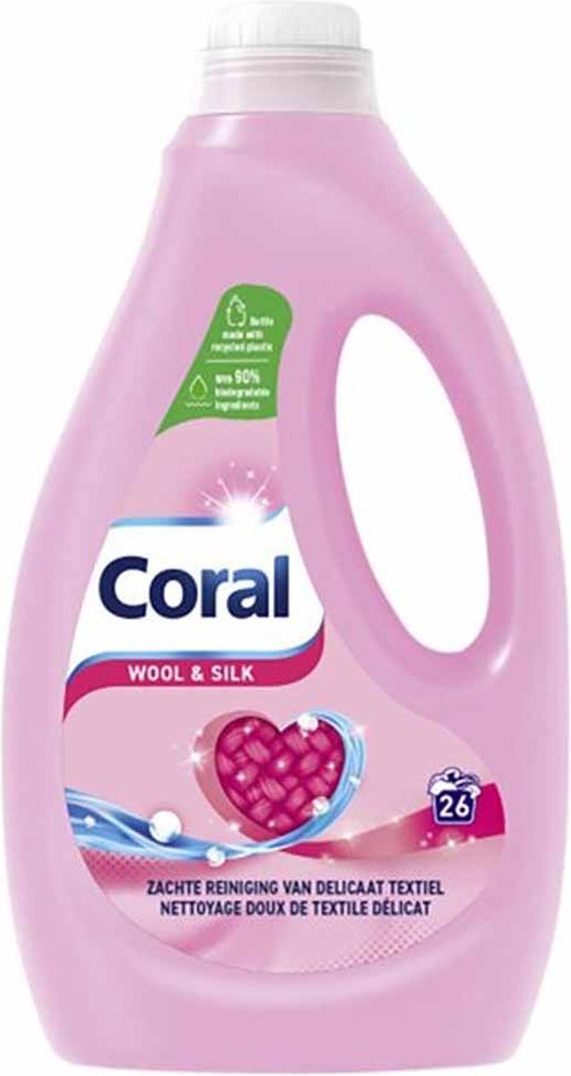 Coral Vloeibaar Wasmiddel Wool & Silk - 1.17 L (26 wasbeurten)