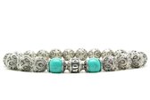 Beaddhism - Armband - Only Kashmir 18 - Zilver - 8 mm - 18 cm