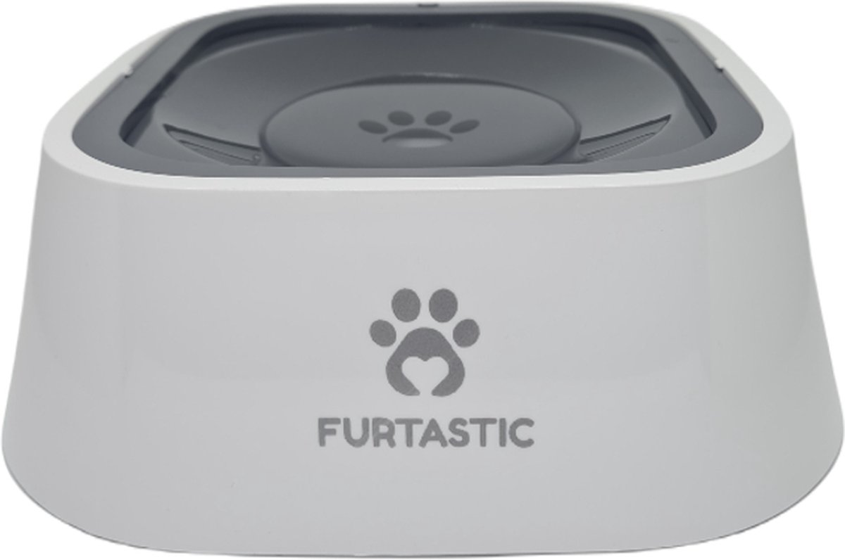 FURTASTIC® Antilek Drinkbak Hond 1 Liter 22x22x8 cm Premium drinkbak met uniek...