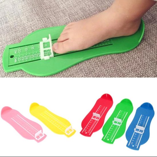 CHPN Voetmeter Schoenmaat meter Schoen maat meten Blauw Kindervoeten opmeten. bol