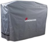 Landmann Premium Housse de protection en polyester XL H 120 x L 145 x P 60 cm Grijs - Housse de BBQ - Anti-pluie - Imperméable