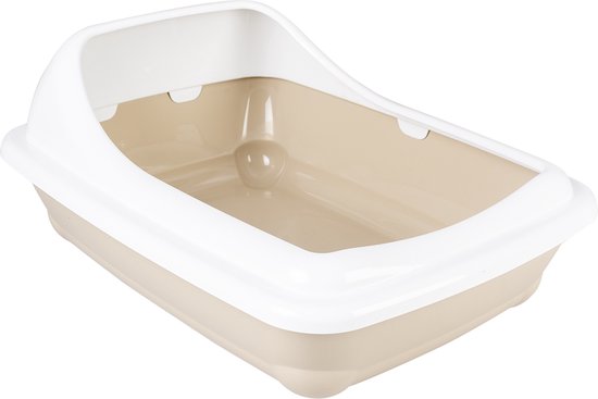 Duvo+ Kattentoilet birba met rand Mocaccino S