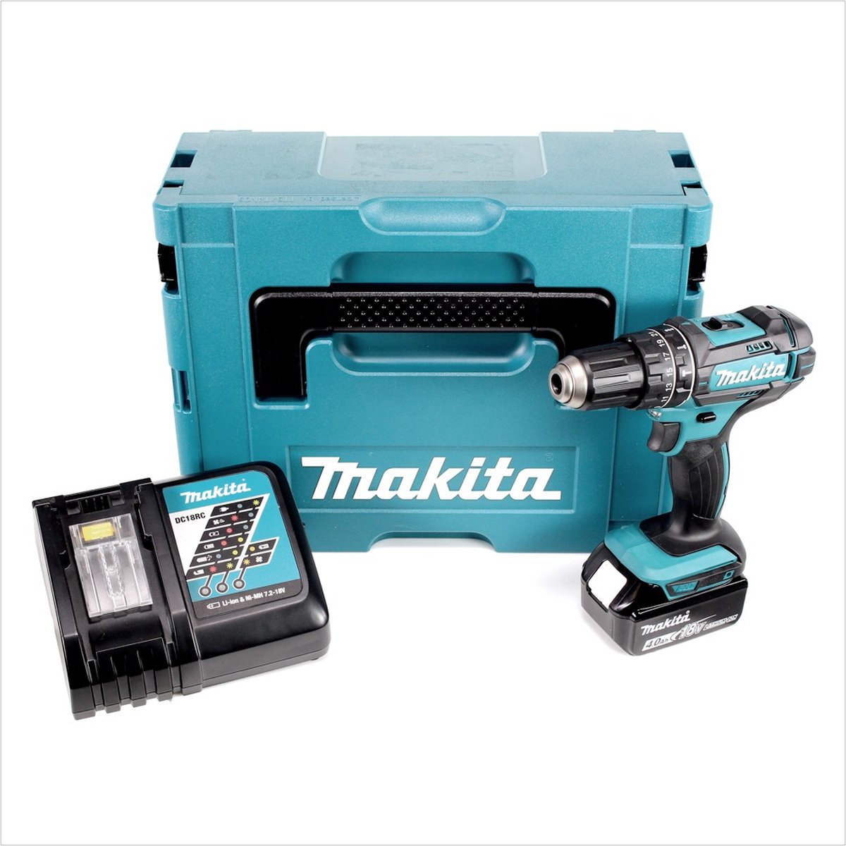 Makita DHP 482 RM1J accu klopboormachine 18V 62Nm in Makpac + 1x 4.0 Ah accu + lader – foto 5