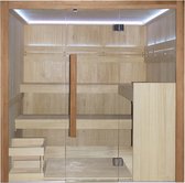 Interhiva Sauna Royal De Luxe - Interhiva Sauna-Accessoirespakket Royal - Sauna cabine 2m x 2m - Finse Sauna